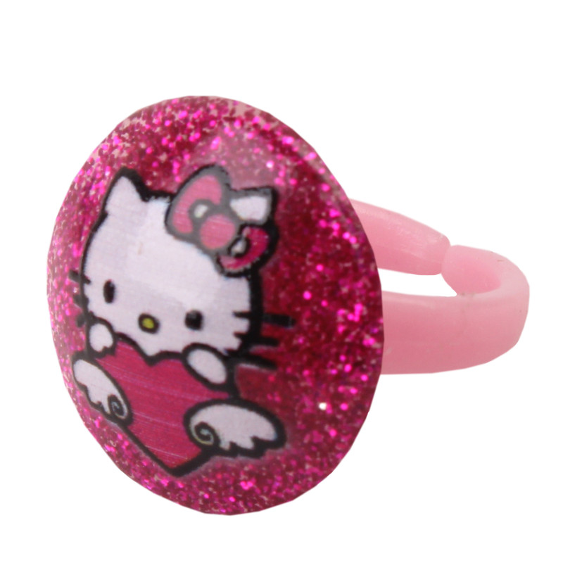 انگشتر دخترانه طرح کیتی کد 008 انگشتر دخترانه طرح کیتی کد 008