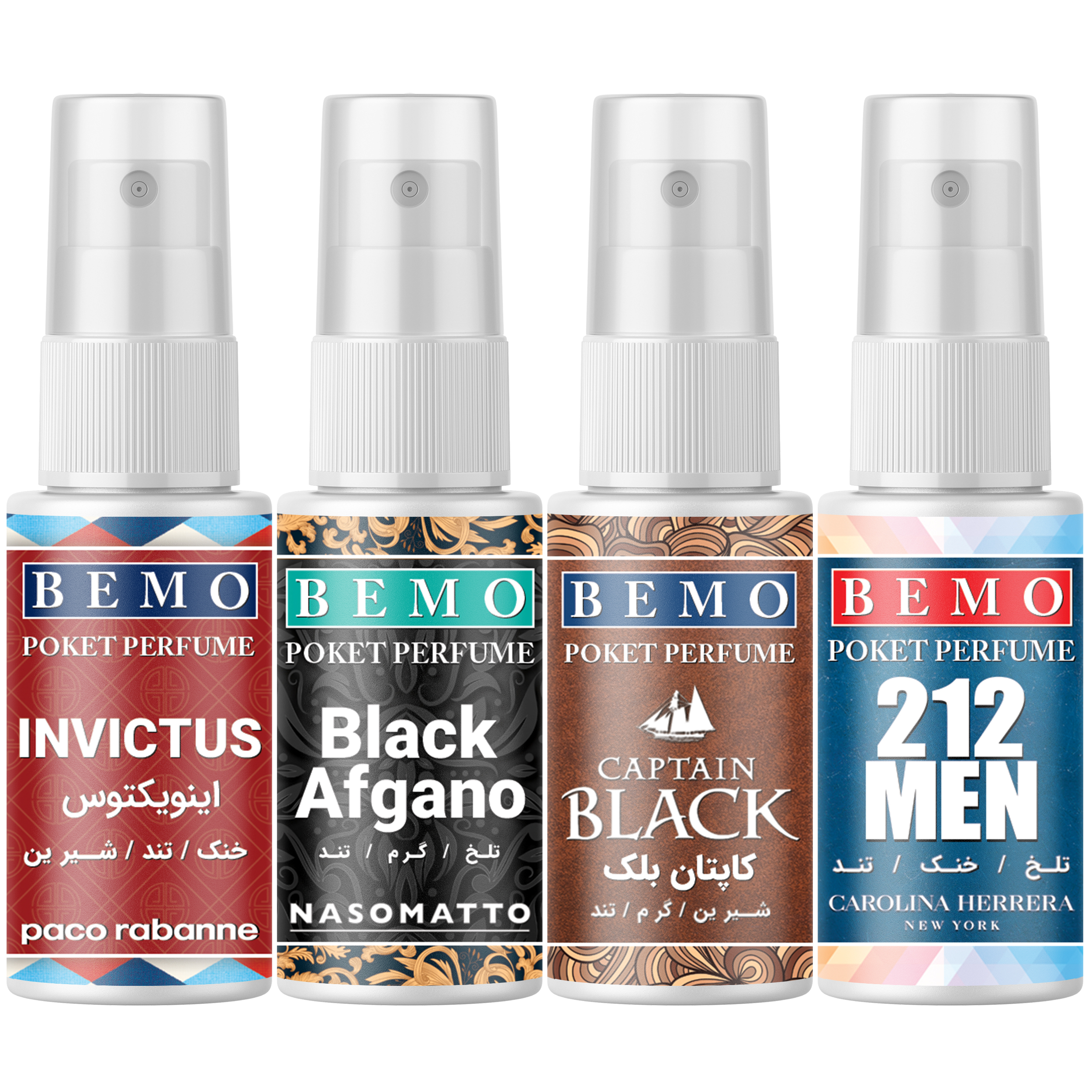 عطر جیبی بمو مدل IBC212 حجم 20 میلی لیتر بسته 4 عددی