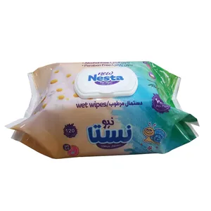 دستمال مرطوب نستا بیبی مدل TR6554 بسته 120 عددی