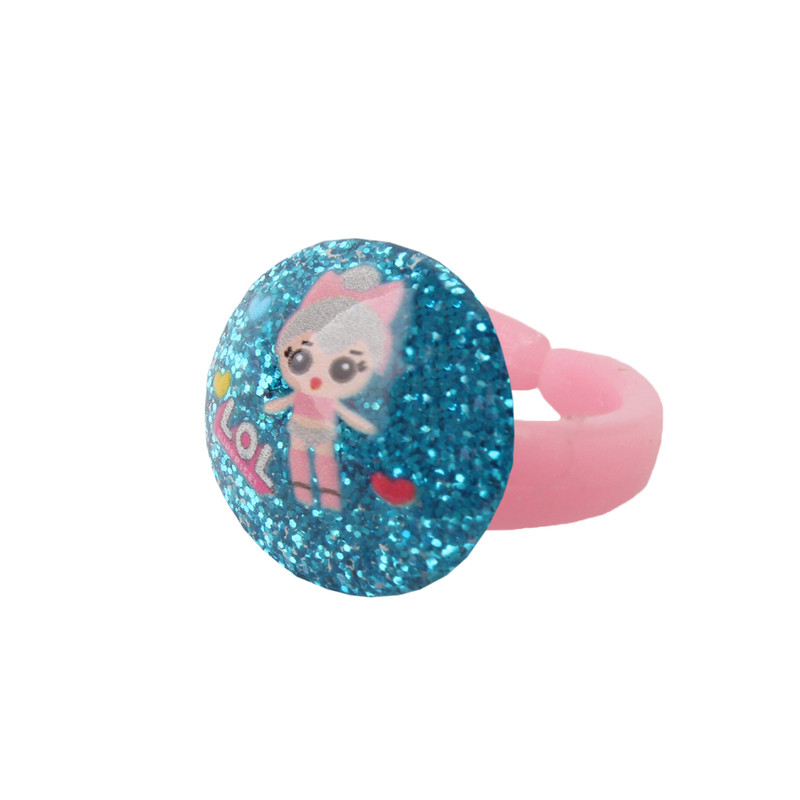 انگشتر دخترانه طرح ال او ال کد 009