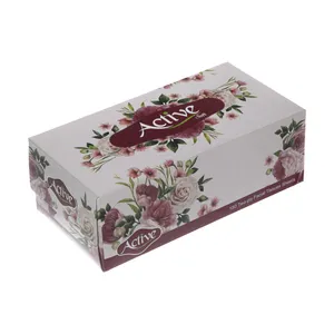 دستمال کاغذی 150 برگ اکتیو مدل Voilet Rose