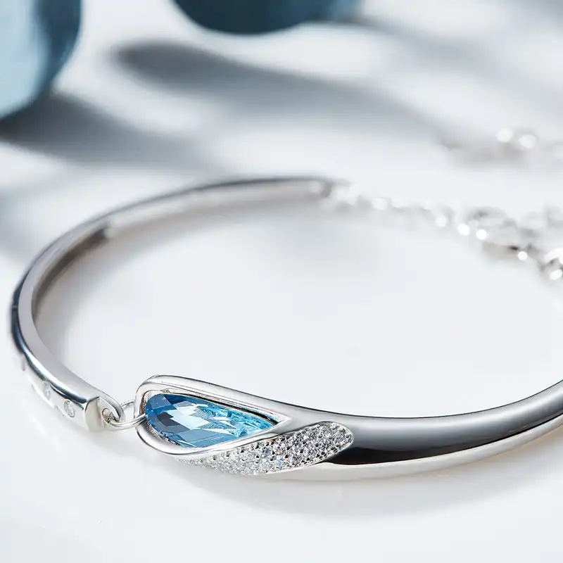 دستبند نقره زنانه شهر جواهر مدل SJ-GB002