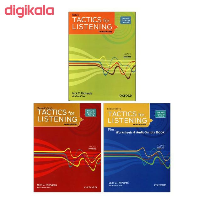 کتاب Tactics for listening اثر Jack C.Richards and Grant Trew انتشارات آکسفورد 3 جلدی