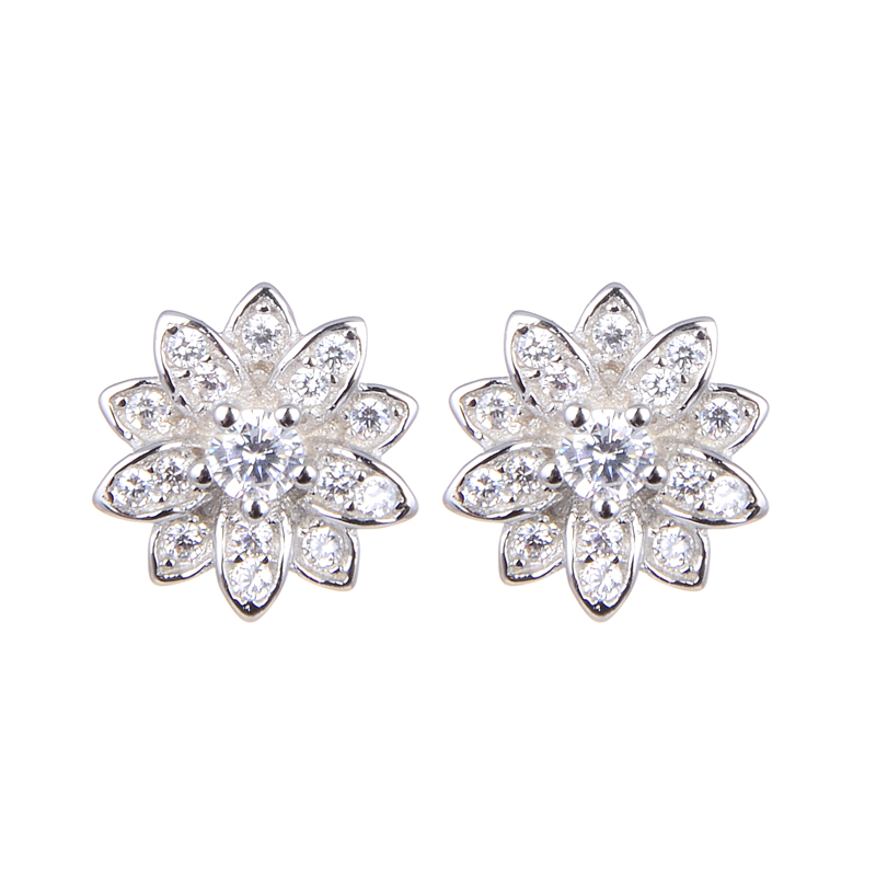 گوشواره نقره زنانه شهر جواهر کد SJ-YE047