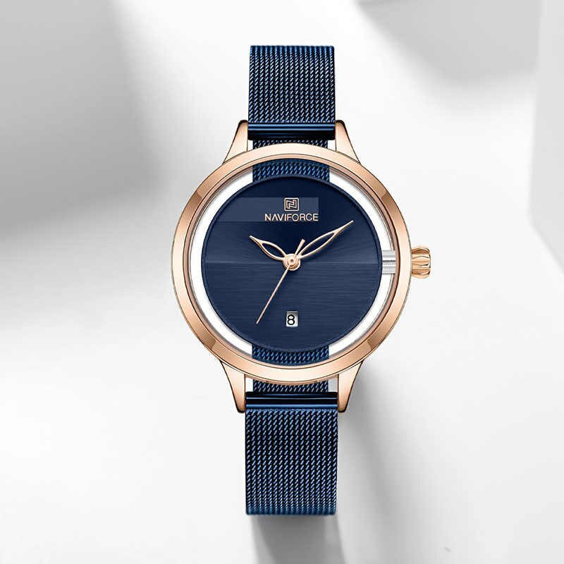 ساعت مچی عقربه ای زنانه نیوی فورس مدل NF5014L -RG-BE