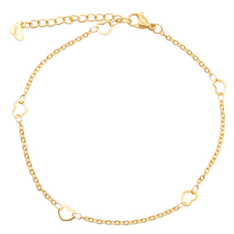 پابند زنانه بهارگالری طرح قلب کد 210049 پابند زنانه بهارگالری طرح قلب کد 210049