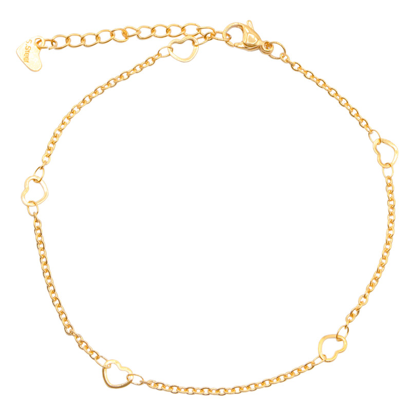 پابند زنانه بهارگالری طرح قلب کد 210049 پابند زنانه بهارگالری طرح قلب کد 210049