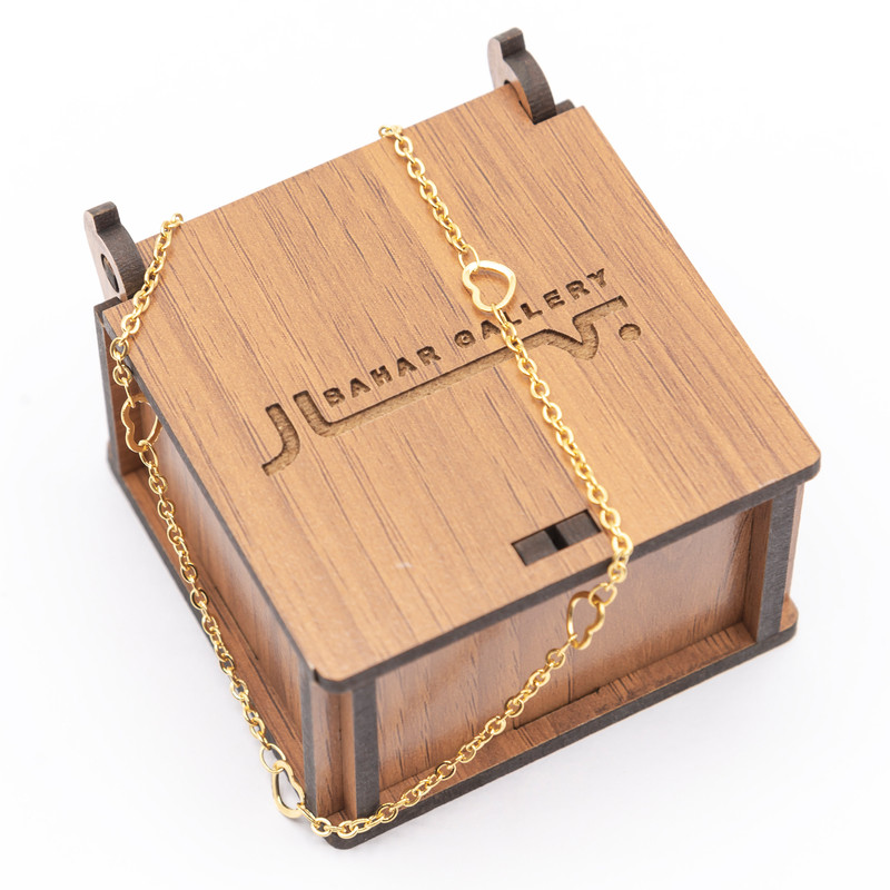 پابند زنانه بهارگالری طرح قلب کد 210049 پابند زنانه بهارگالری طرح قلب کد 210049