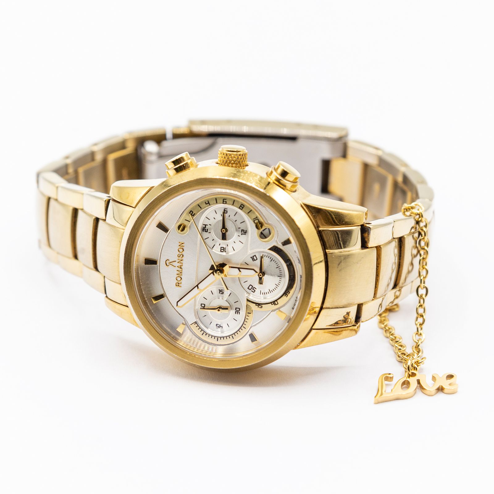 آویز ساعت زنانه بهارگالری طرح مدل Love کد 212041 - - 3