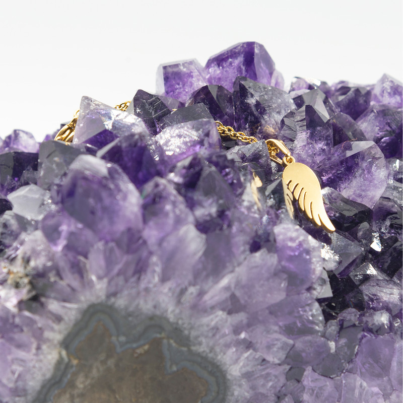 آویز ساعت زنانه بهارگالری طرح بال کد 212045