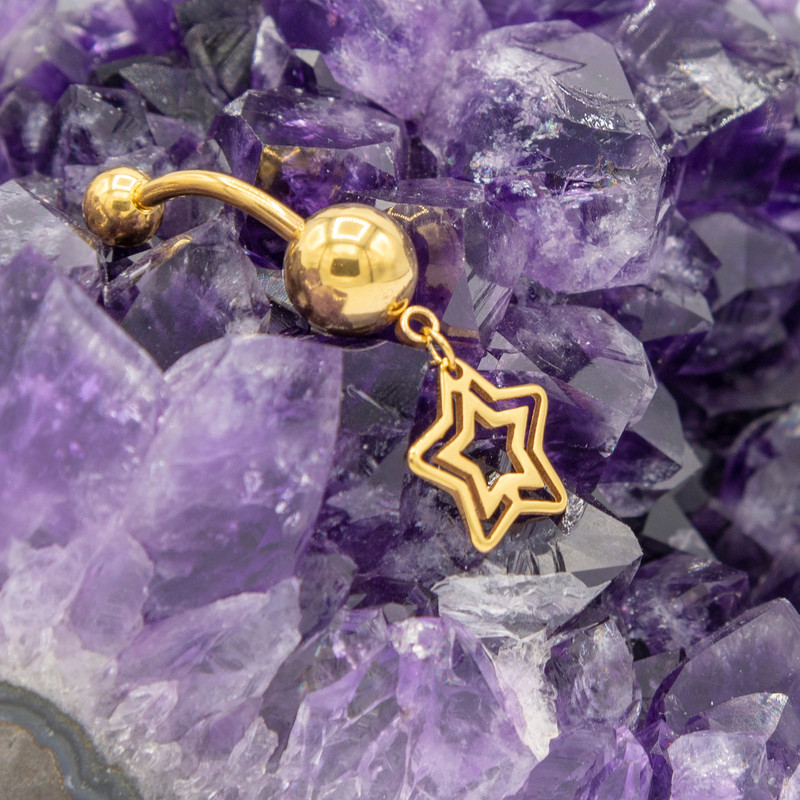 پیرسینگ زنانه بهارگالری طرح ستاره کد 218010