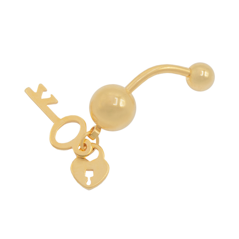 پیرسینگ زنانه بهارگالری طرح قفل و کلید کد 218002 پیرسینگ زنانه بهارگالری طرح قفل و کلید کد 218002