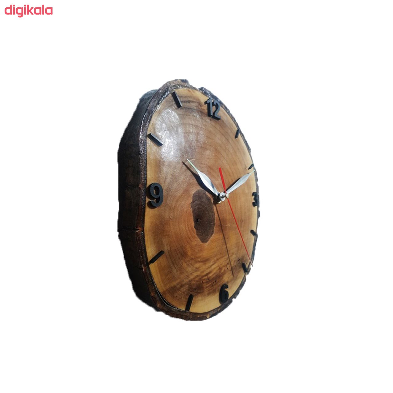 ساعت دیواری چوبی آذرنگ مدل طبیعت A1