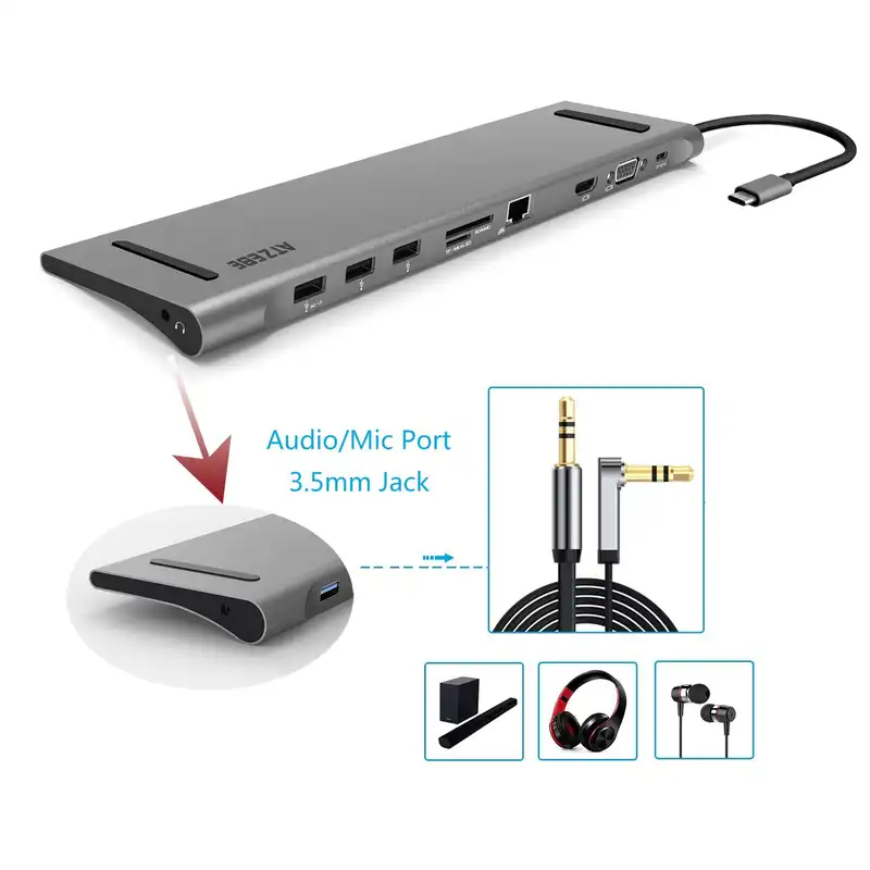 هاب 10 پورت USB-C مدل A100