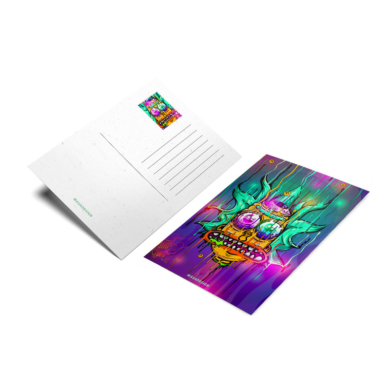 کارت پستال ماسا دیزاین طرح ریک و مورتی کد postv210