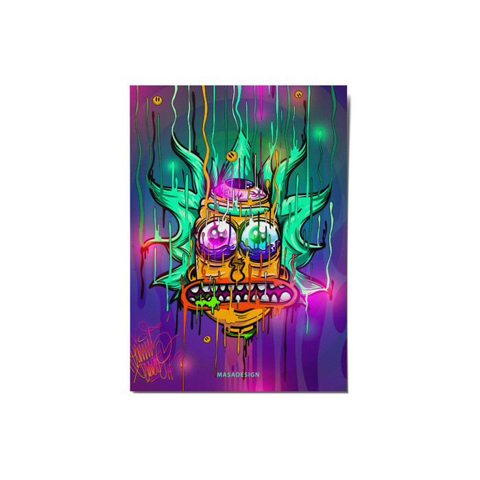 کارت پستال ماسا دیزاین طرح ریک و مورتی کد postv210