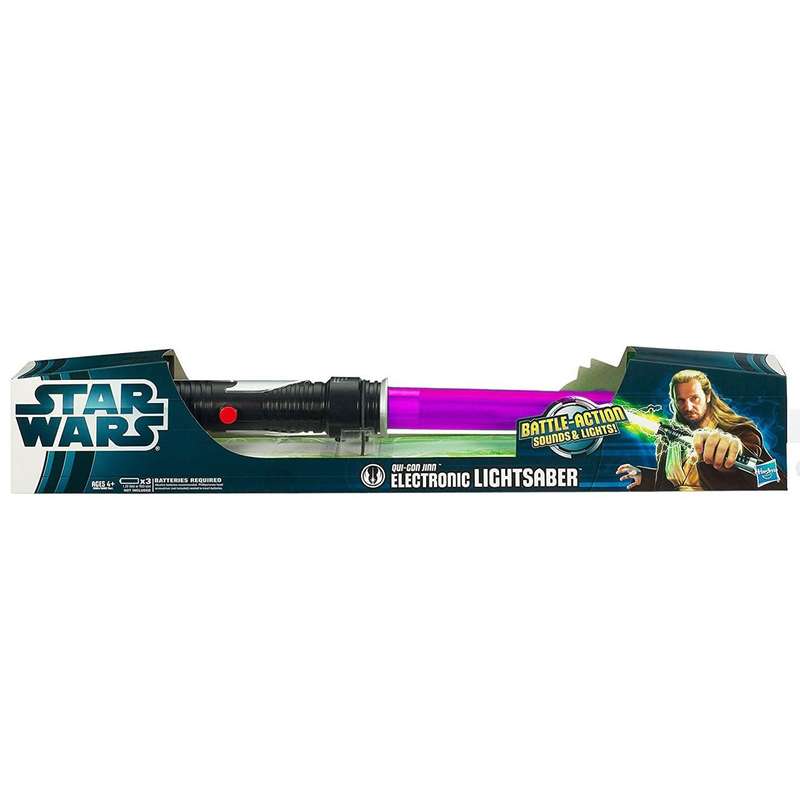 اسباب بازی هاسبرو سری جنگ ستارگان مدل Qui Gon Jinn Lightsaber-P
