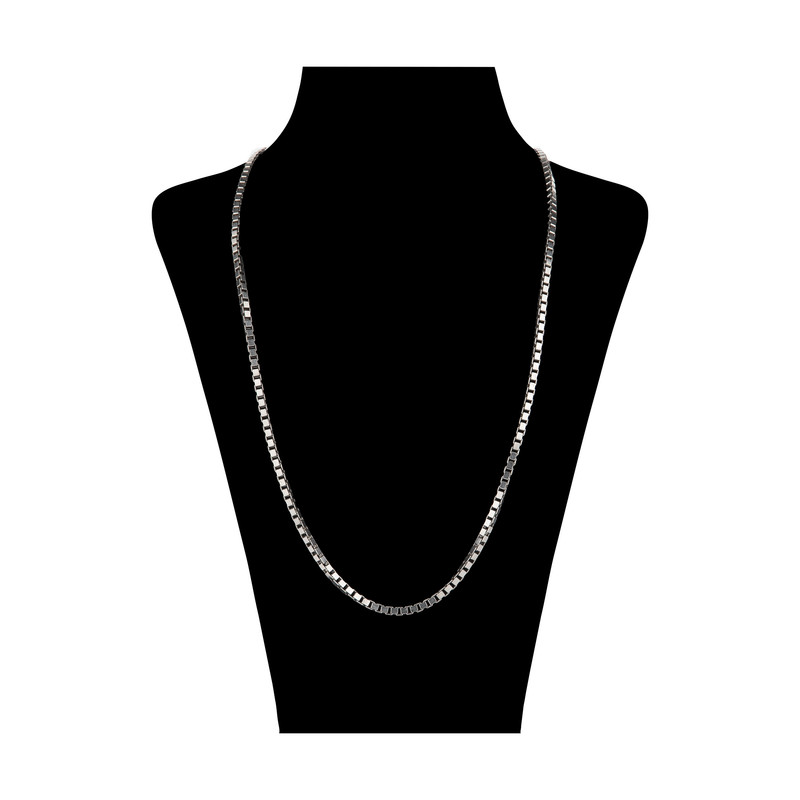 زنجير نقره مردانه مدل ونيزي كد V020 زنجير نقره مردانه مدل ونيزي كد V020