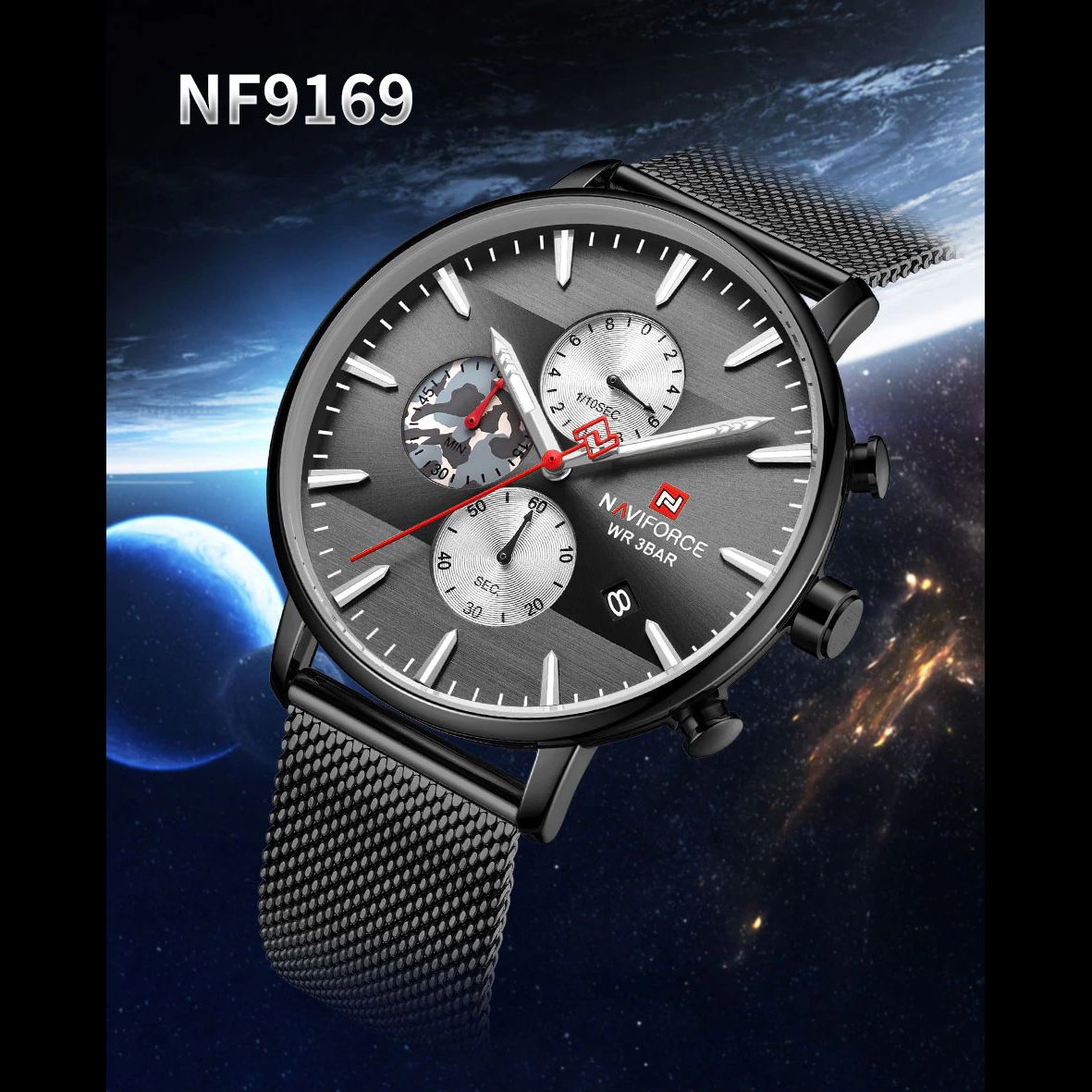 ساعت مچی عقربه ای مردانه نیوی فورس کد NF9169M -B-B -  - 6