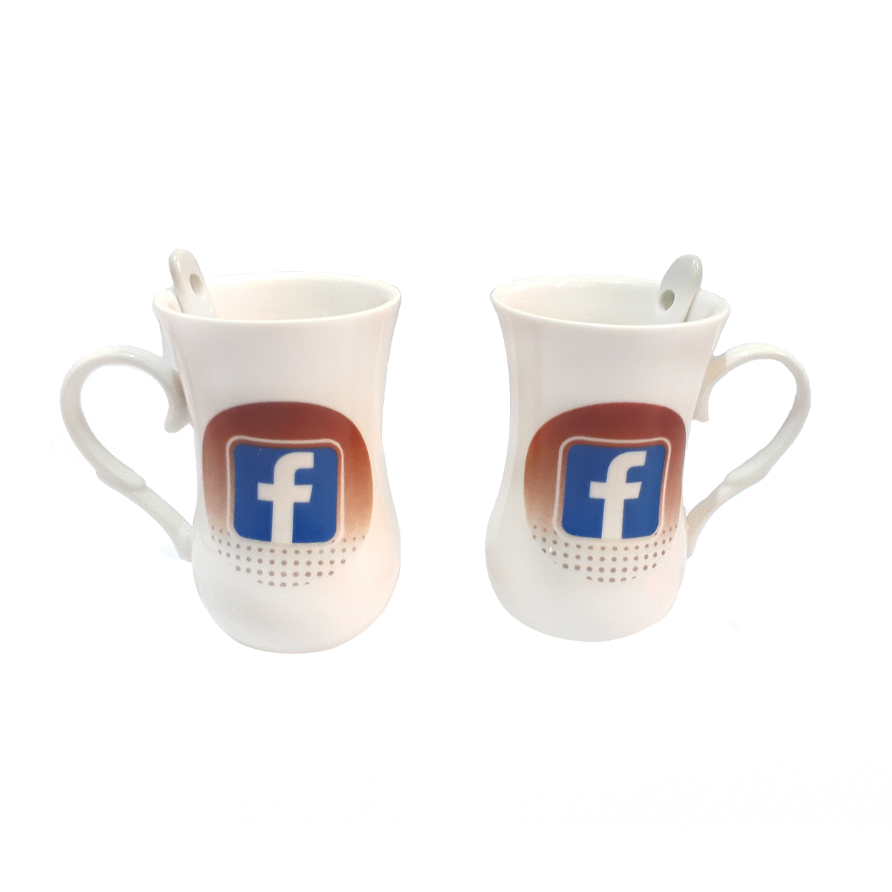 سرویس چای خوری 2 پارچه طرح فیس بوک