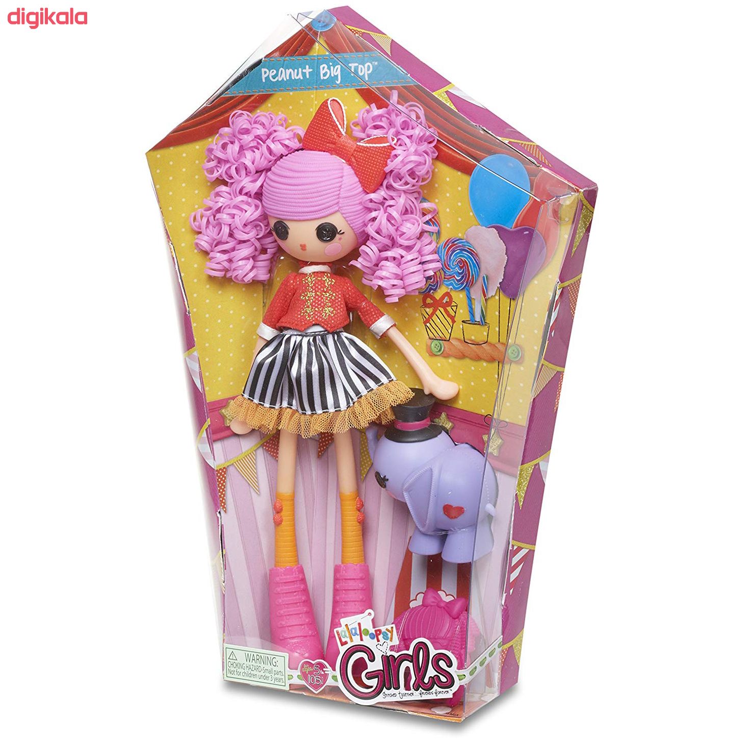 عروسک لالالوپسی سری Lalaloopsy Girls مدل Peanut Big Top ارتفاع 22 سانتی متر