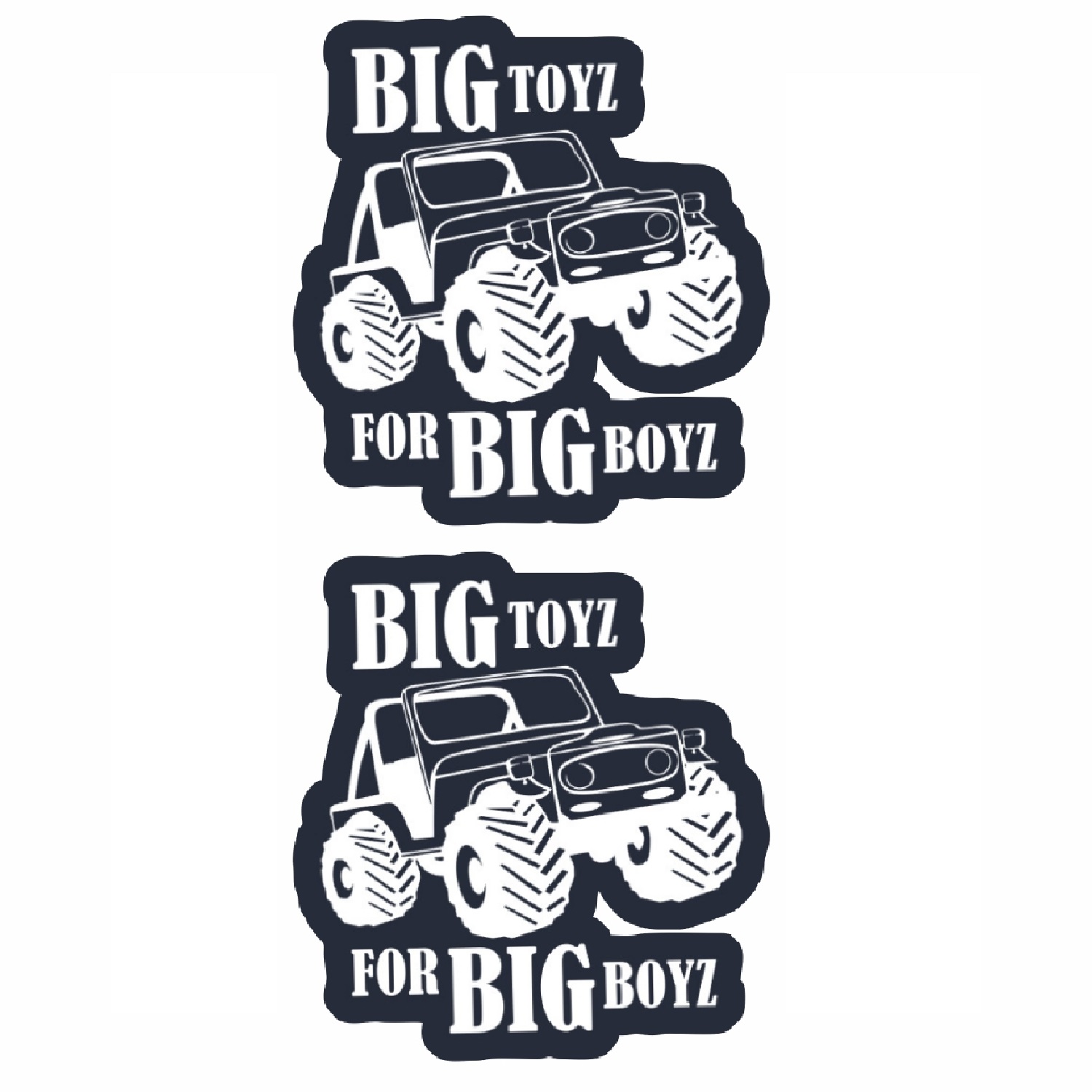 برچسب بدنه موتورسیکلت  طرح big toyz کد 83 بسته 2 عددی