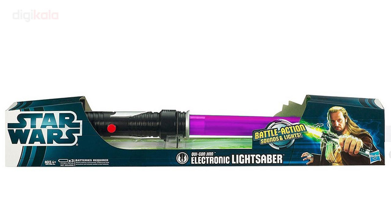 اسباب بازی هاسبرو سری جنگ ستارگان مدل Qui Gon Jinn Lightsaber-P