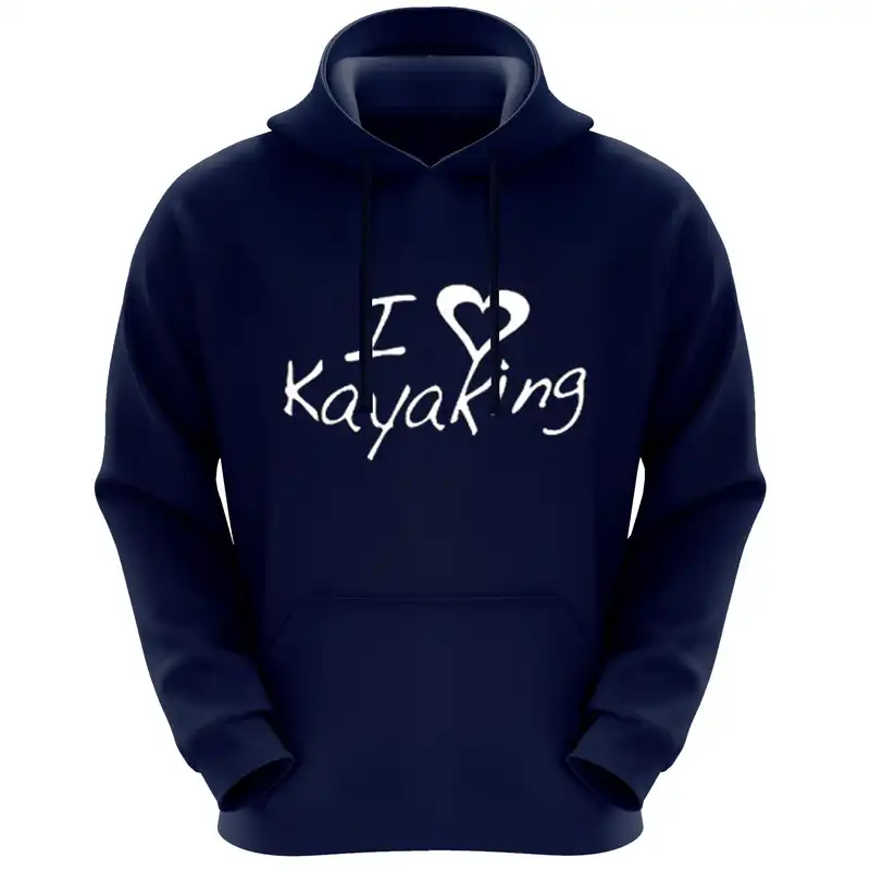 هودی زنانه طرح kayaking کد F152 رنگ سرمه ای