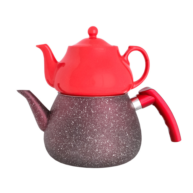 ست کتری و قوری وستال مدل ENAMEL-03-CM110