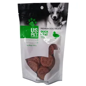 تشویقی سگ یو اس پت مدل Duck whole breast وزن 100 گرمی