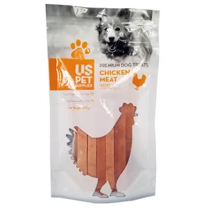 تشویقی سگ یو اس پت مدل Chicken slice وزن 100 گرم