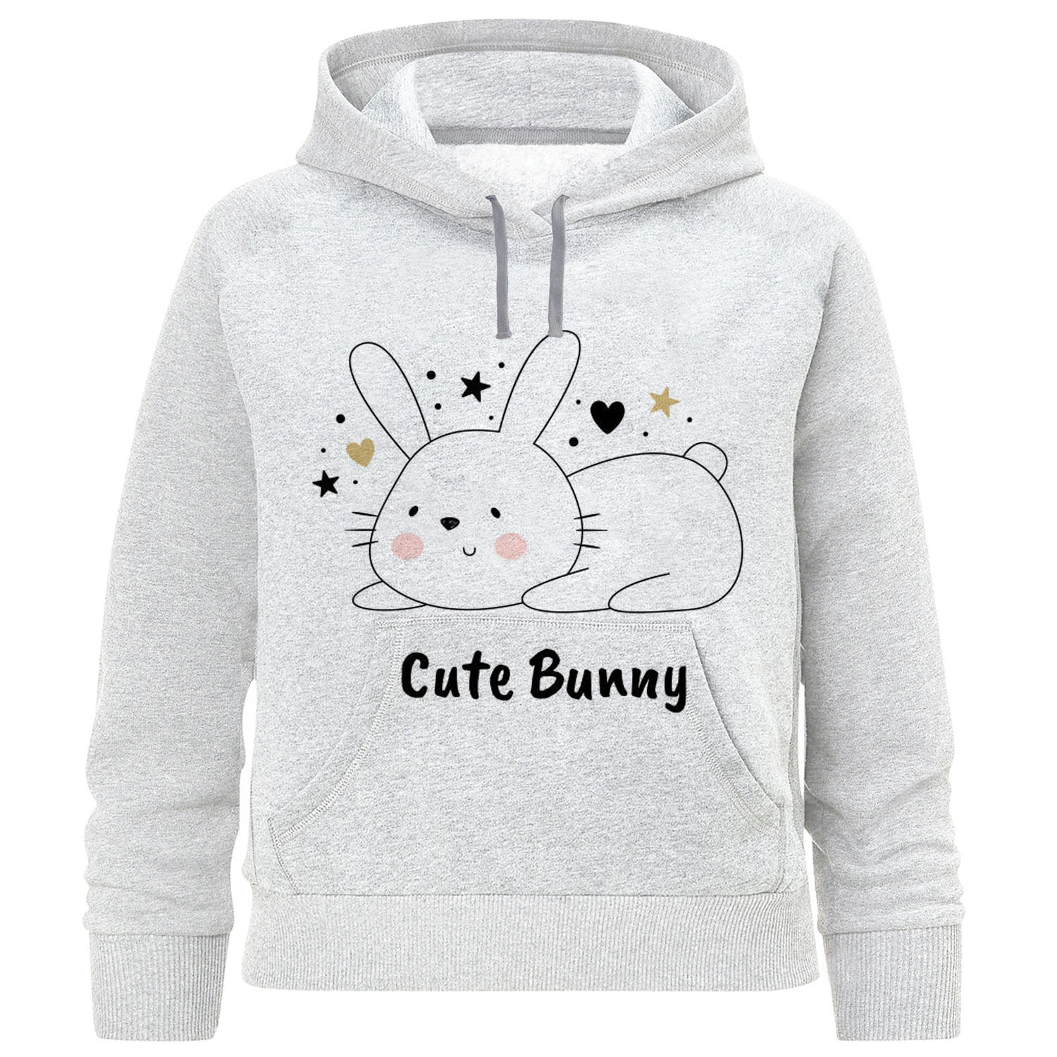 هودی دخترانه طرح cute bunny کد F350