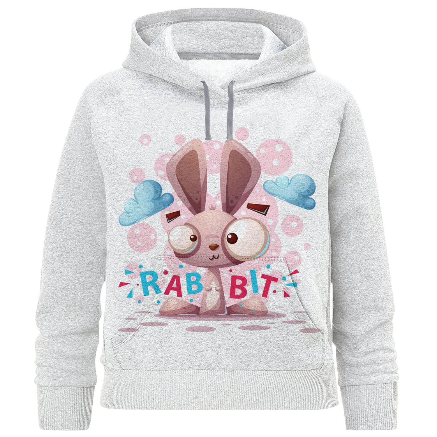 هودی دخترانه طرح rabbit کد F354