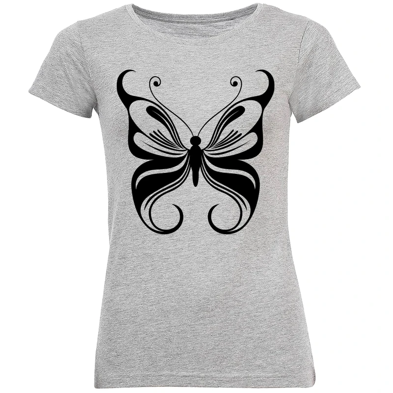 تیشرت زنانه طرح پروانه کد R140