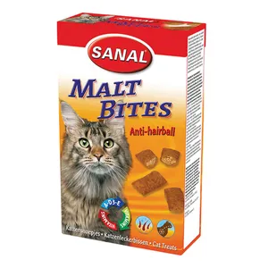 تشویقی گربه سانال مدل Cat Anti-Hairball Bites cup وزن 75 گرم