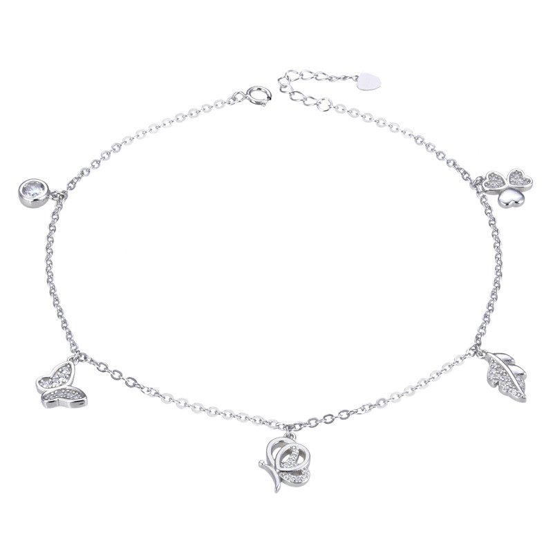 پابند نقره زنانه شهر جواهر کد SJ-GA014