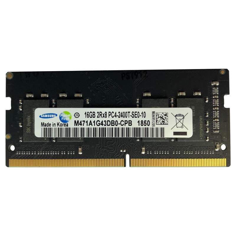 رم لپ تاپ DDR4 تک کاناله 2400 مگاهرتز سامسونگ مدل PC4 ظرفیت 16 گیگابایت رم لپ تاپ DDR4 تک کاناله 2400 مگاهرتز سامسونگ مدل PC4 ظرفیت 16 گیگابایت