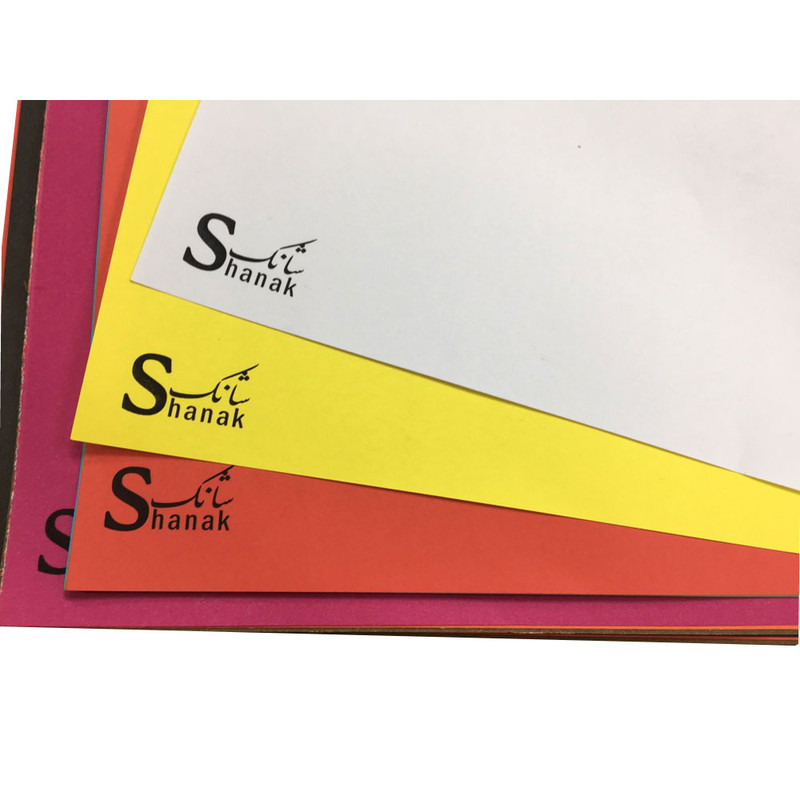 مقوا رنگي شانك كد B45 سايز 20*30 سانتي متر بسته 20 عددي