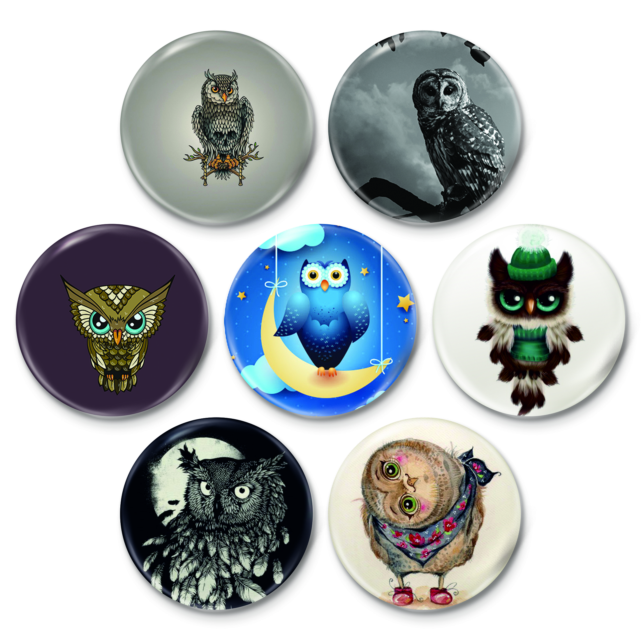 پیکسل طرح جغد کد 46.73 مجموعه 7 عددی