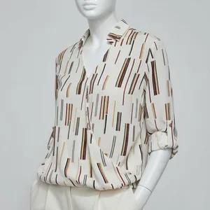 بلوز زنانه مدل یقه چپ و راستی ساتن کد 2