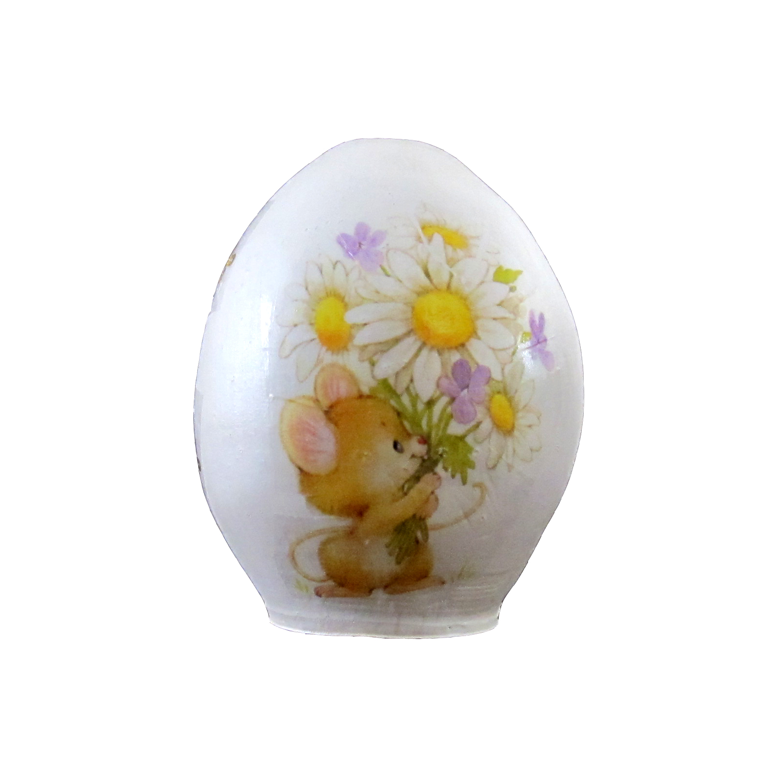 تخم مرغ تزیینی طرح موش و گل های بهاری کد ۱۳۹۹