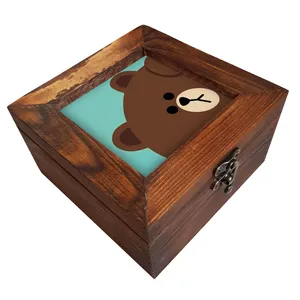  جعبه هدیه چوبی کد A28