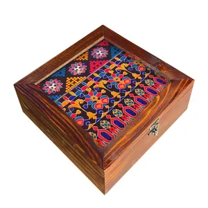  جعبه هدیه چوبی کد D112