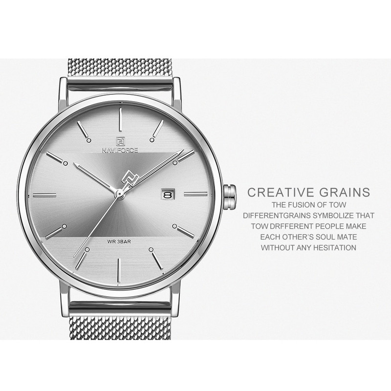 ساعت مچی عقربه‌ای مردانه نیوی فورس کد NF3008G -S-W