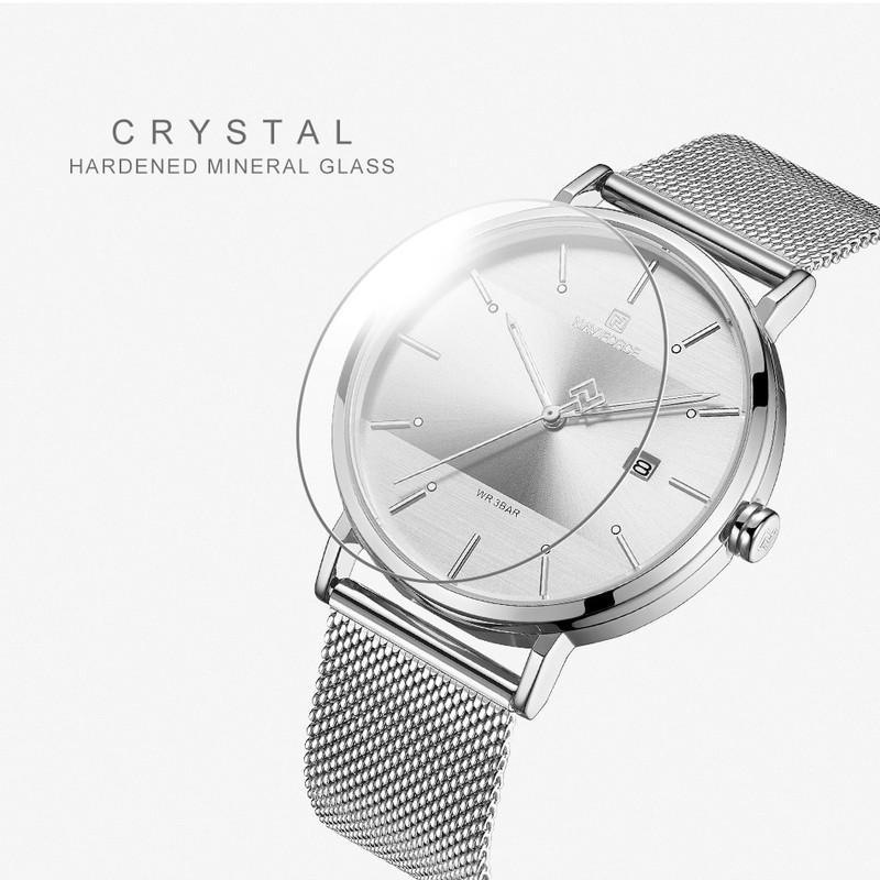 ساعت مچی عقربه‌ای مردانه نیوی فورس کد NF3008G -S-W