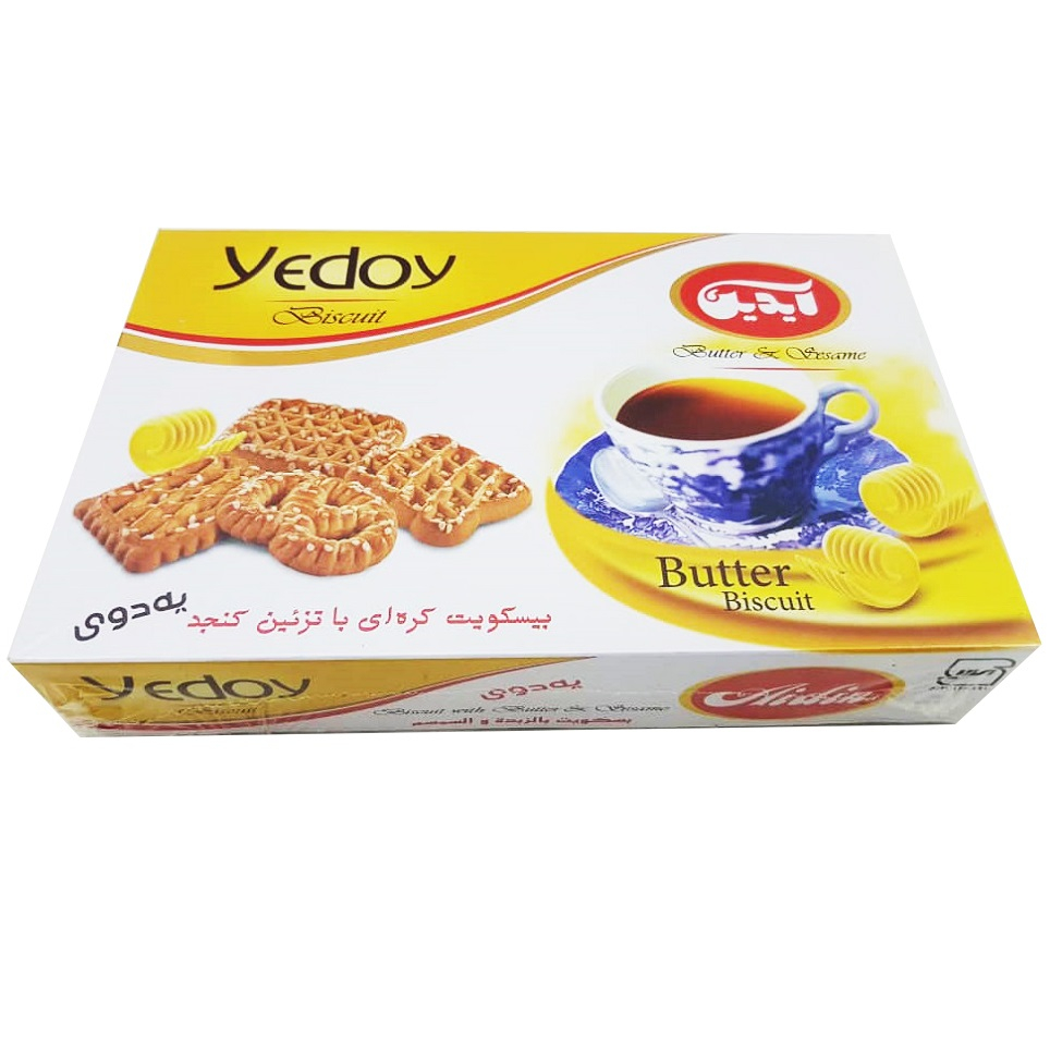 بیسکویت کره ای با تزئین کنجد آیدین - 330 گرم
