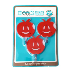 آویز حوله هوک طرح سیب خندان بسته 3 عددی