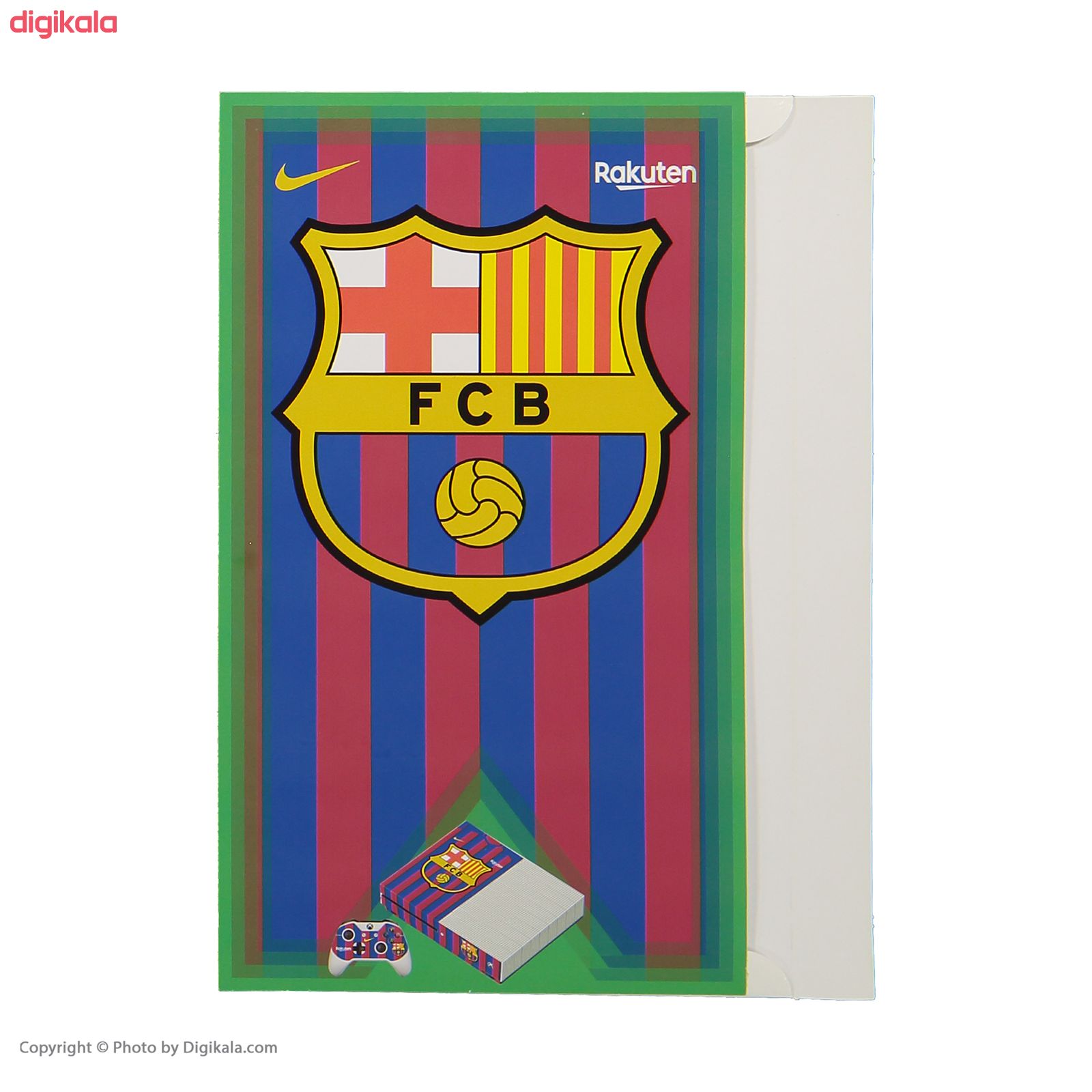 برچسب ایکس باکس وان اس پلی اینفینی مدل FC Barcelona 02 به همراه برچسب دسته