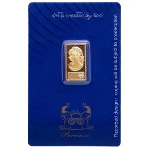 شمش طلا 24 عیار خانه سکه ایران طرح ونوس مدل T001