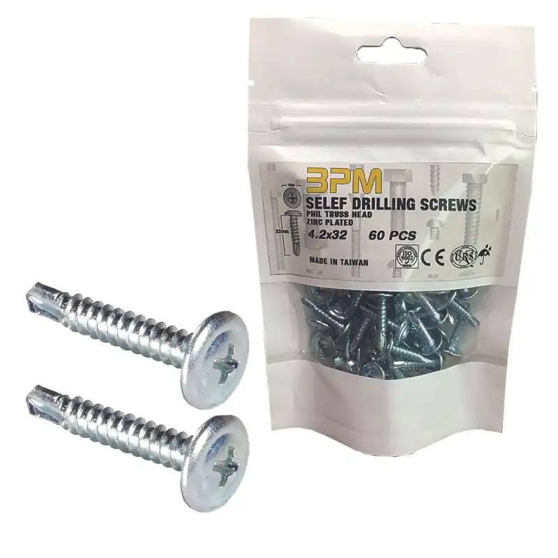 پیچ سرمته دار مدل bpm-32C4.2 بسته 60 عددی